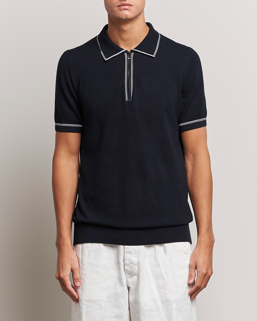 Lacoste Regular Fit Tonal Navy bei Blue Crocodile Carl Poloshirt Care of