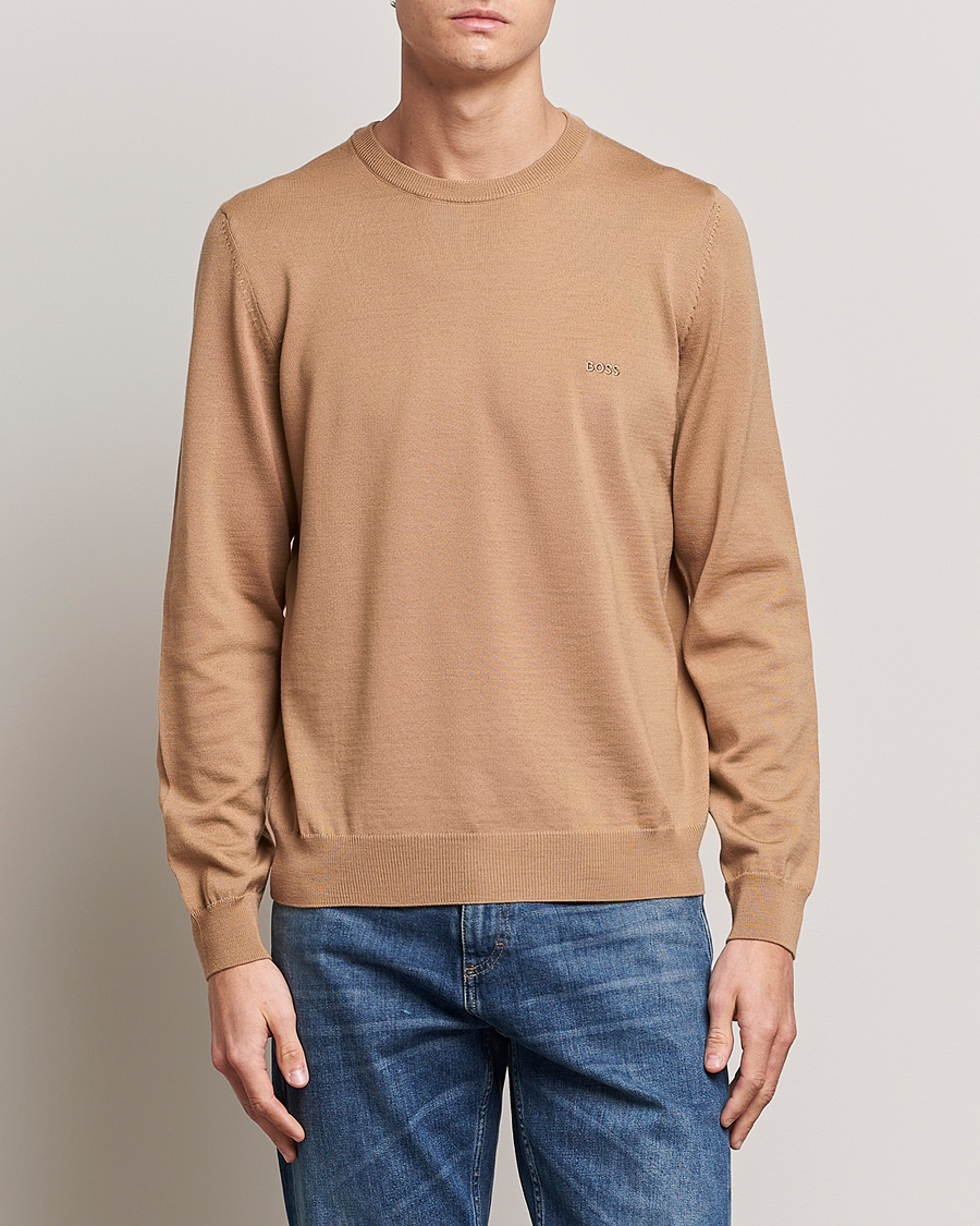 BOSS ORANGE Kanovano Knitted Sweater Open Beige bei Care of Carl