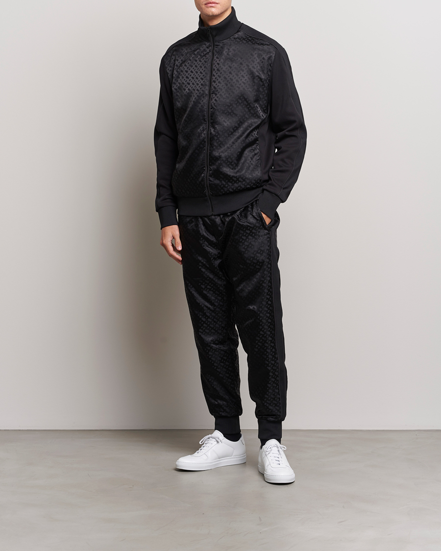 Herren | Pullover | BOSS BLACK | Shepherd Monogram Full Zip Sweater Black