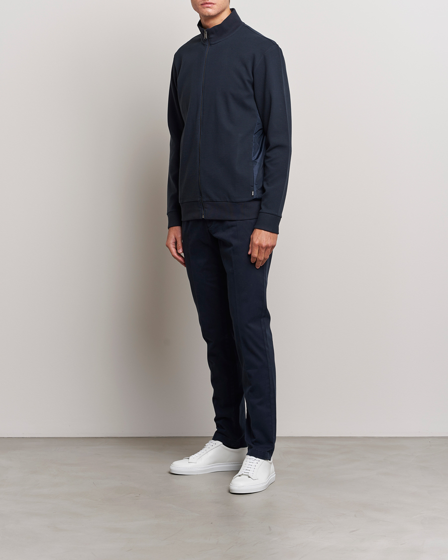 Herren | Pullover | BOSS BLACK | Shepherd Full Zip Sweater Dark Blue