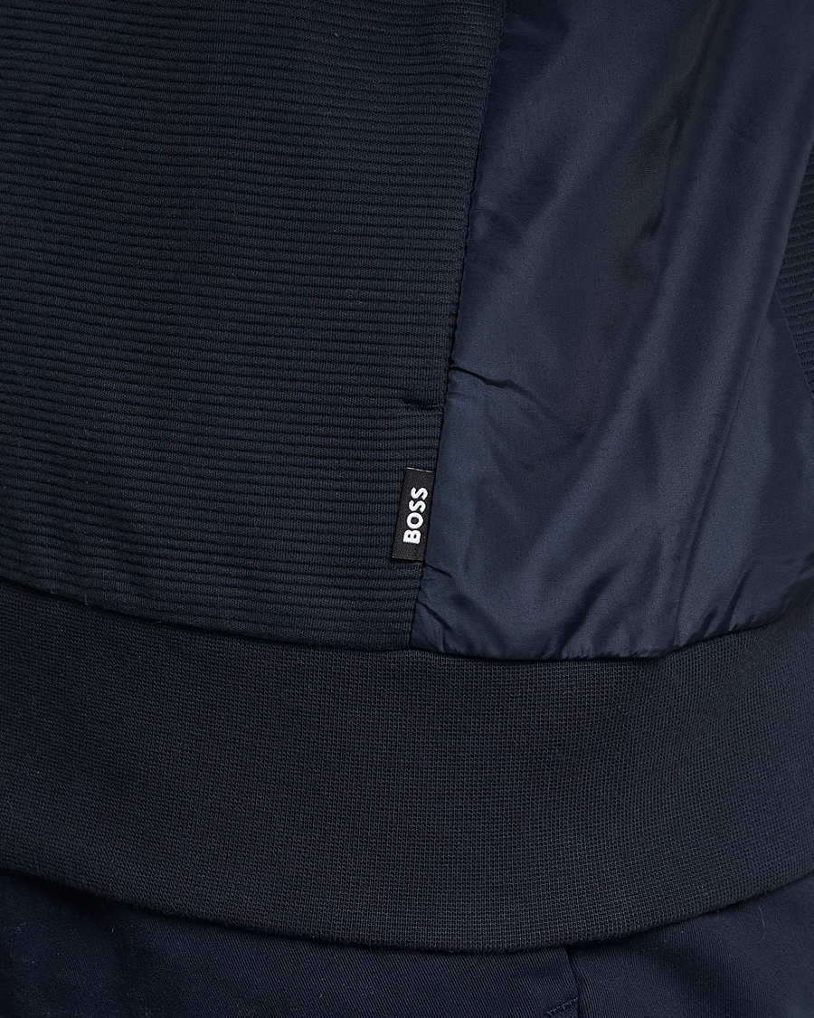 Herren | Pullover | BOSS BLACK | Shepherd Full Zip Sweater Dark Blue
