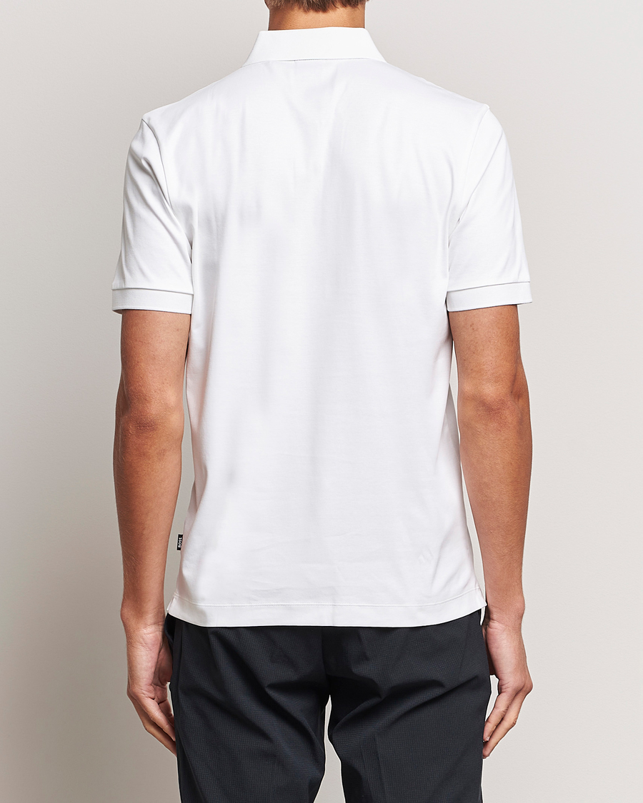 Herren | Poloshirts | BOSS BLACK | Paras Half Zip Polo White