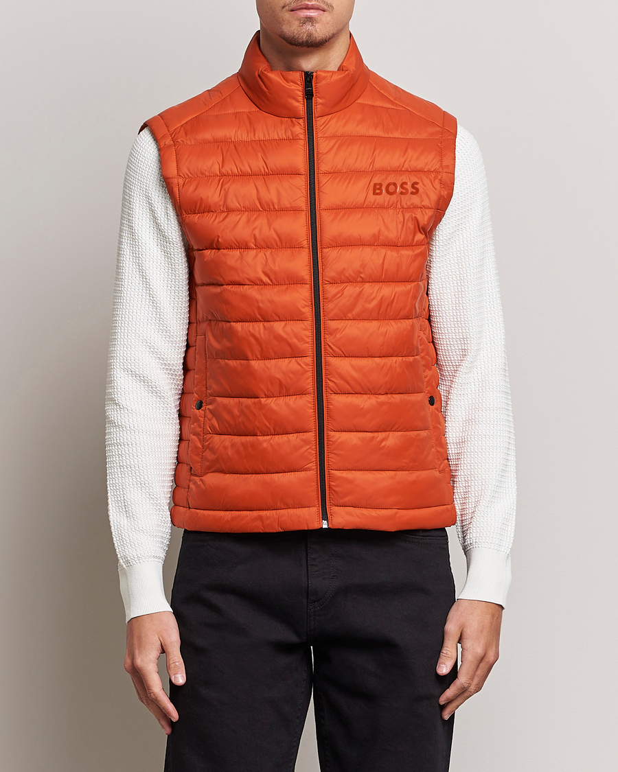 Herren | Jacken | BOSS BLACK | Calano Down Vest Dark Orange