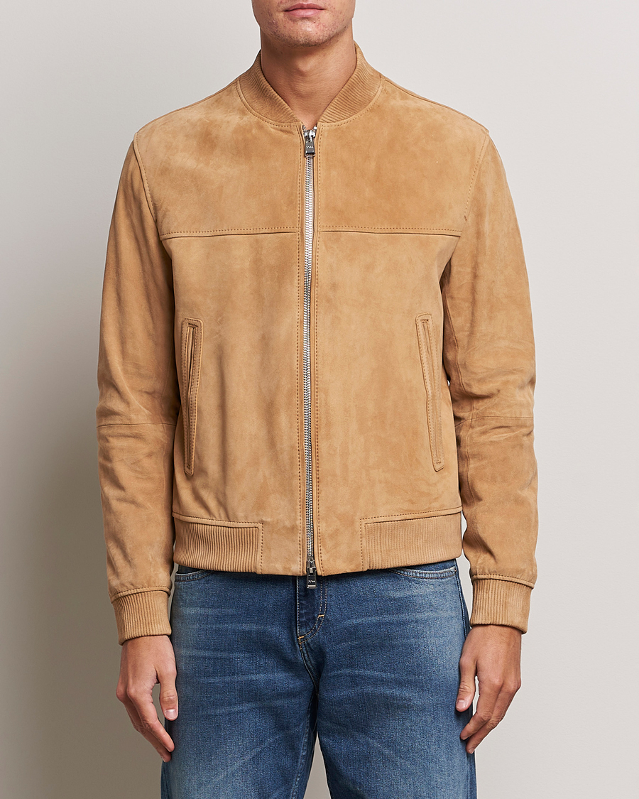 Hugo boss suede jacket best sale mens
