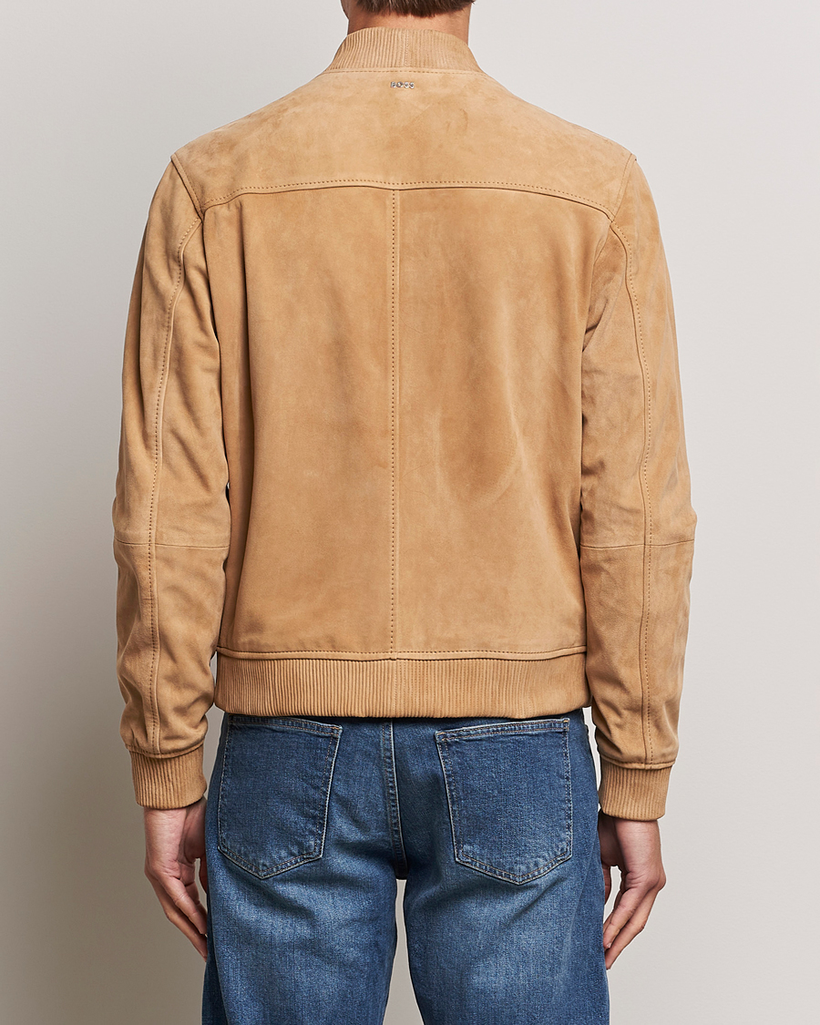Herren | Jacken | BOSS BLACK | Malbano Suede Jacket Medium Beige