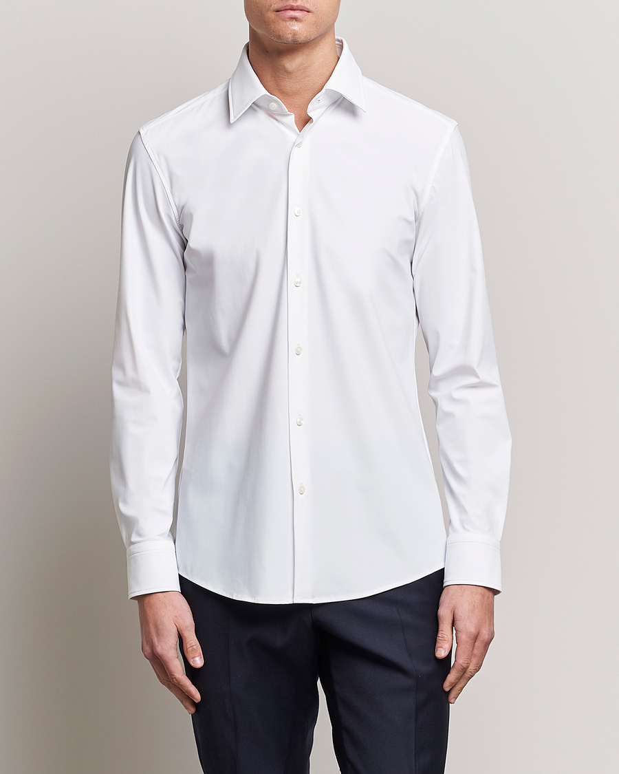 Herren | Freizeithemden | BOSS BLACK | Hank 4-Way Stretch Shirt White