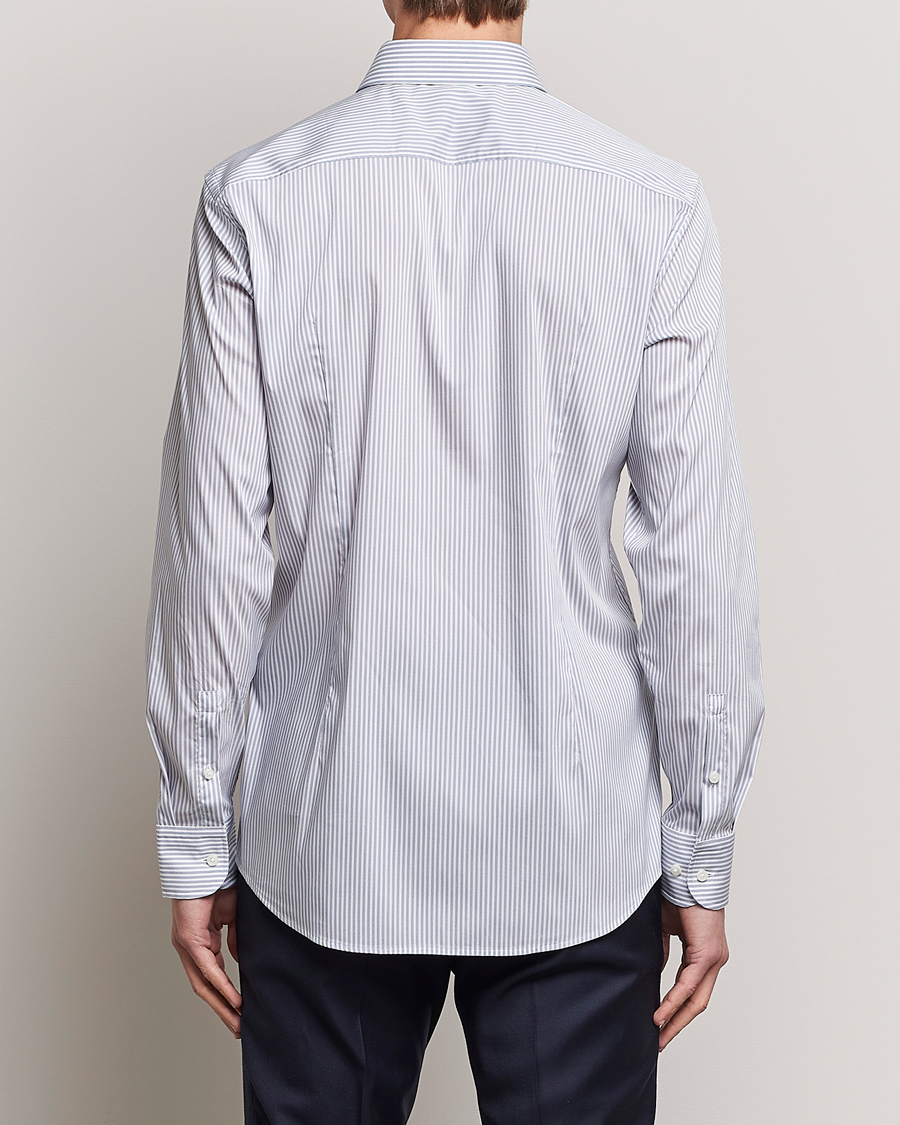 Herren | Hemden | BOSS BLACK | Hank 4-Way Striped Stretch Shirt Open Blue