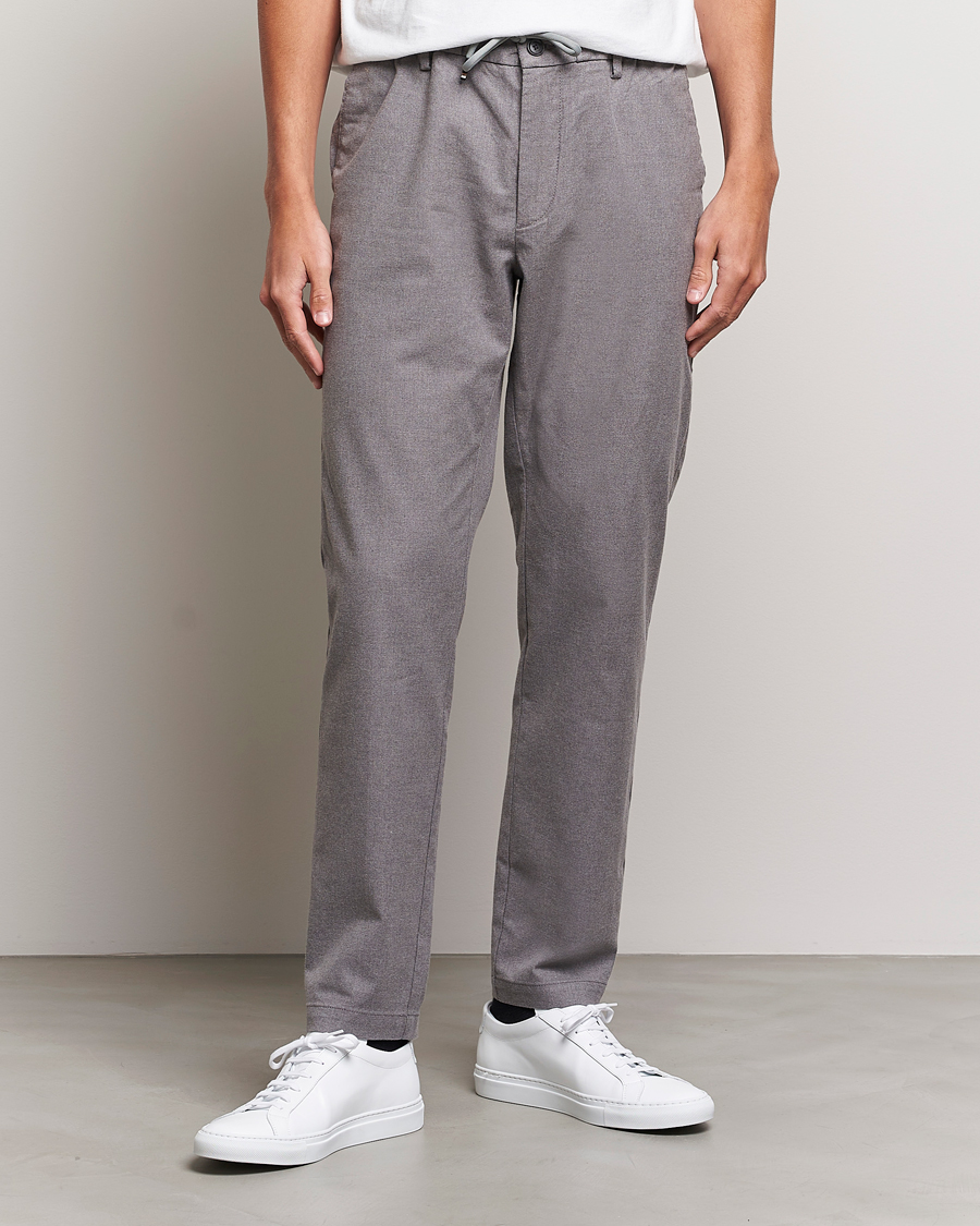 Herren | Hosen | BOSS BLACK | Kane Pleated Drawstring Trousers Silver