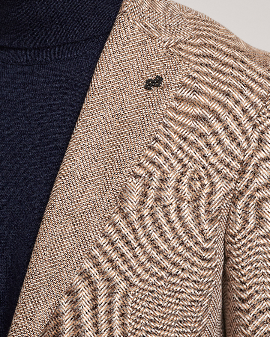 Herren | Sakkos | BOSS BLACK | Huston Herringbone Blazer Medium Beige
