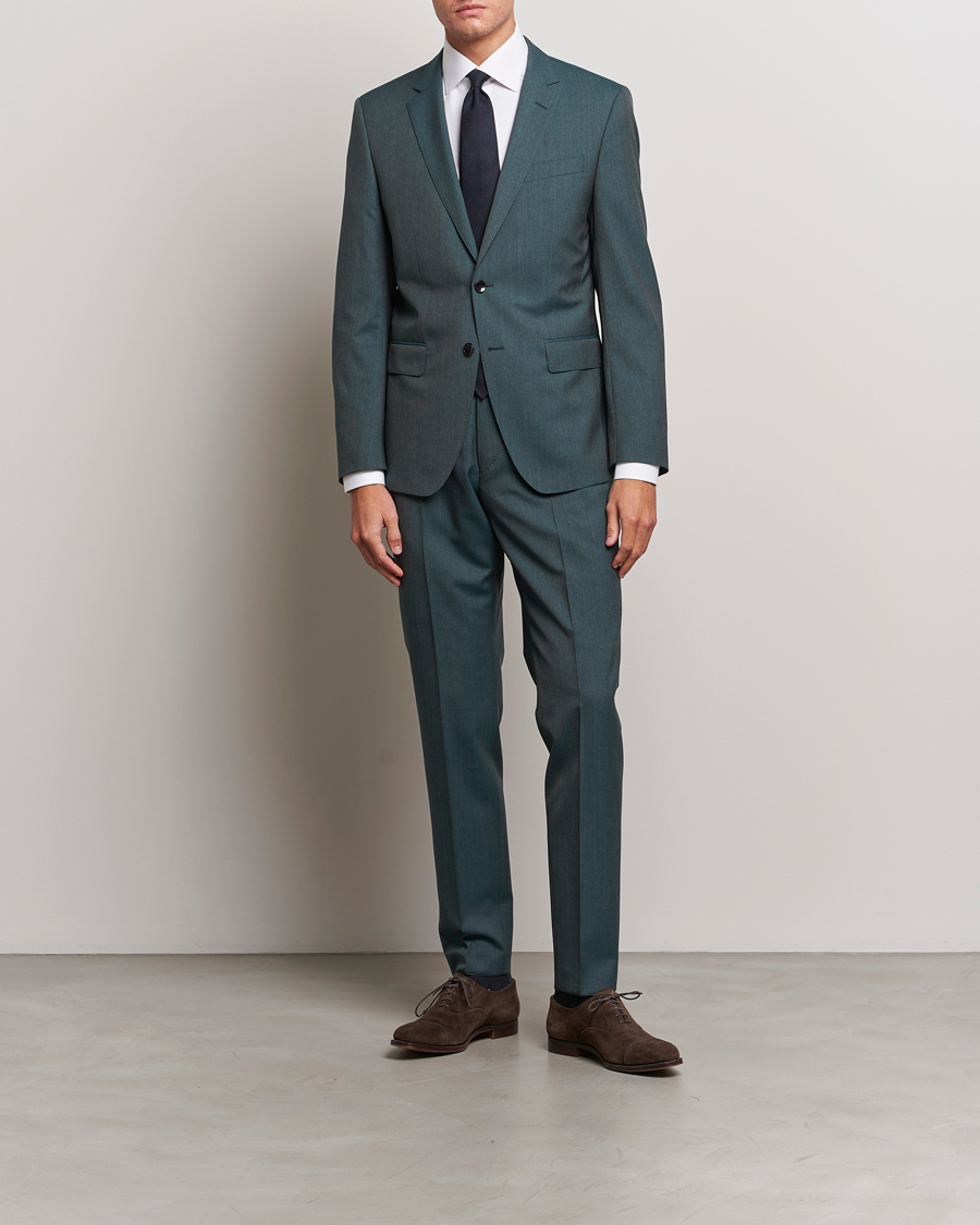 Herren | Anzüge | BOSS BLACK | Huge Wool Suit Open Green