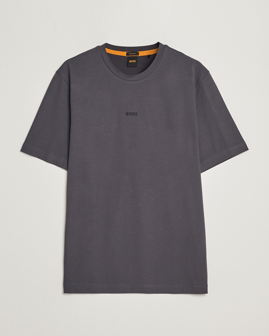 Herren | | BOSS ORANGE | Tchup Logo Crew Neck T-Shirt Dark Grey