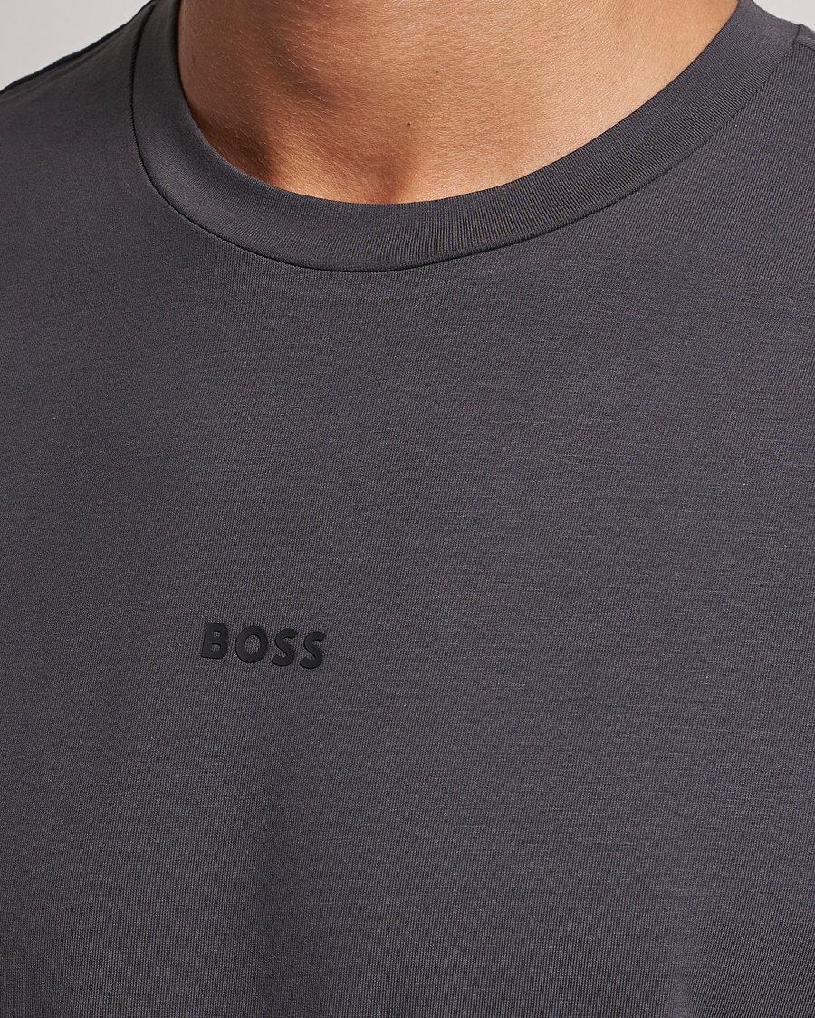 Herren | T-Shirts | BOSS ORANGE | Tchup Logo Crew Neck T-Shirt Dark Grey