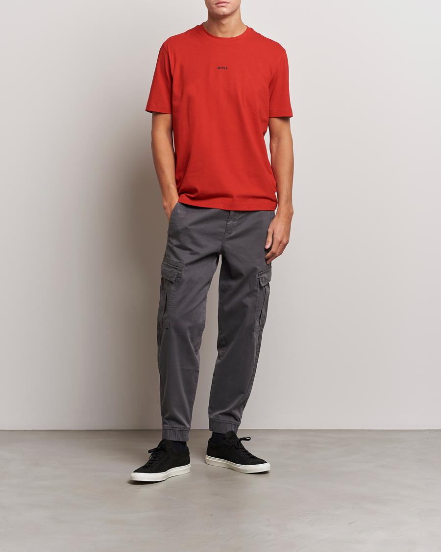 Herren | T-Shirts | BOSS ORANGE | Tchup Logo Crew Neck T-Shirt Bright Red