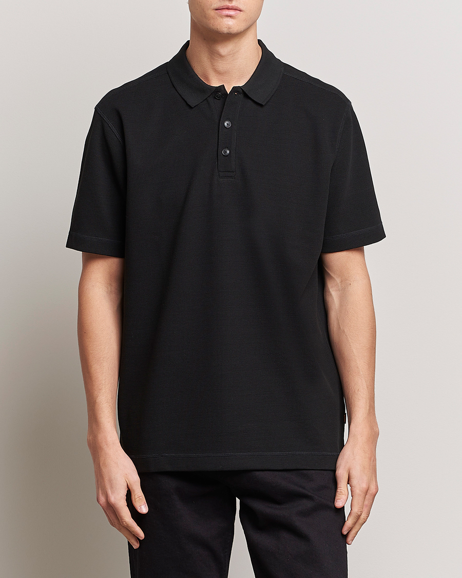 Herren | Poloshirts | BOSS ORANGE | Petempesto Knitted Polo Black