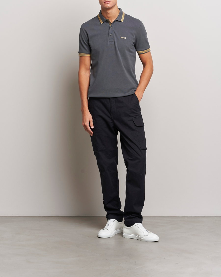 Herren | Poloshirts | BOSS GREEN | Paddy Piké Dark Grey