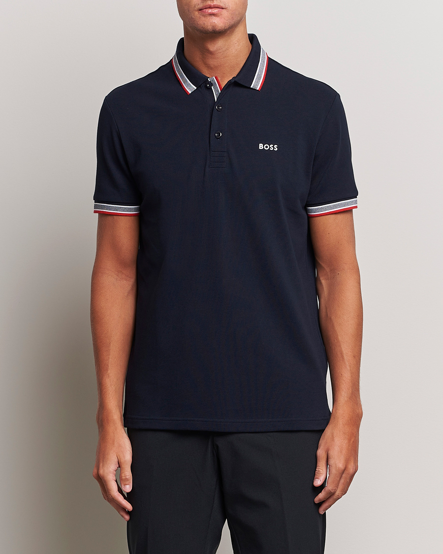 Herren | Kurzarm-Poloshirts | BOSS GREEN | Paddy Piké Blue