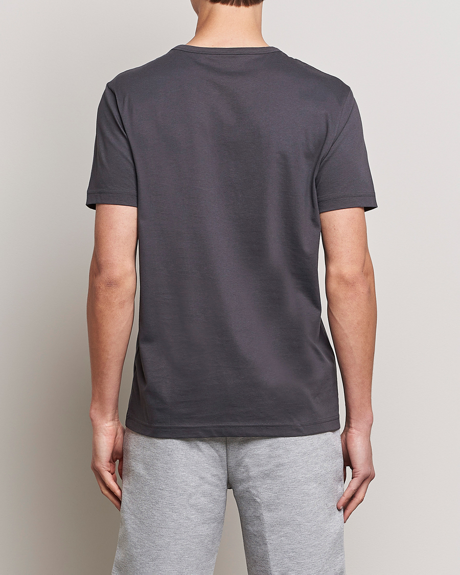 Herren | T-Shirts | BOSS GREEN | Curved Logo Crew Neck T-Shirt Dark Grey