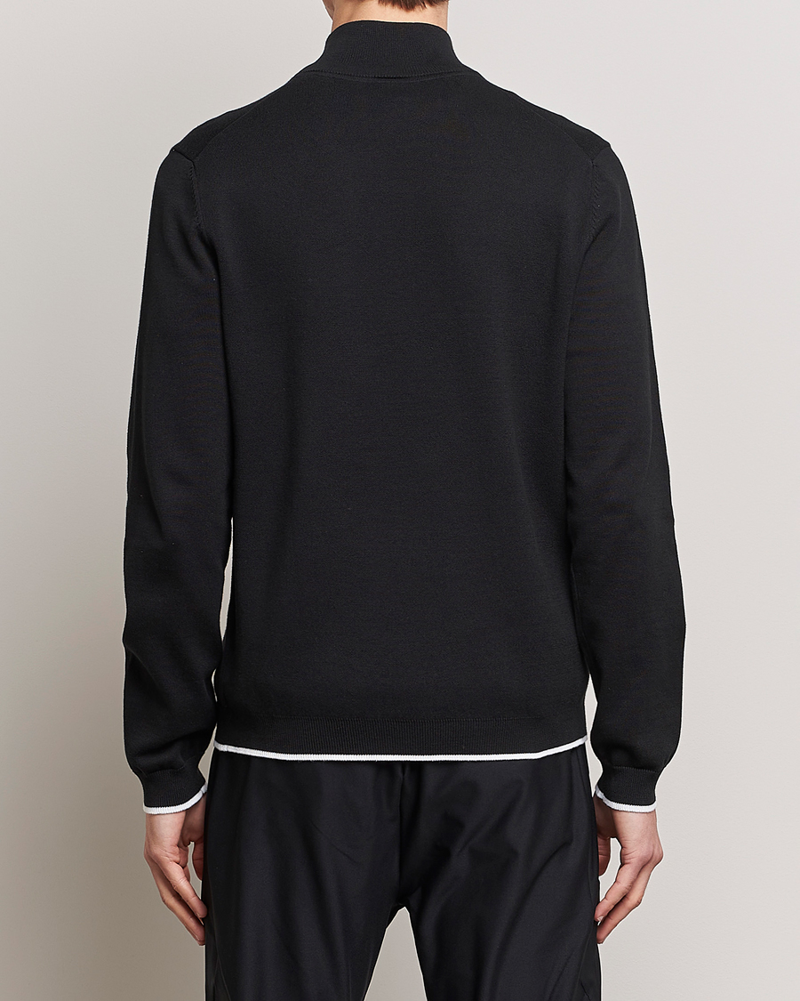 Herren | Pullover | BOSS GREEN | Zallo Knitted Half Zip Sweater Black
