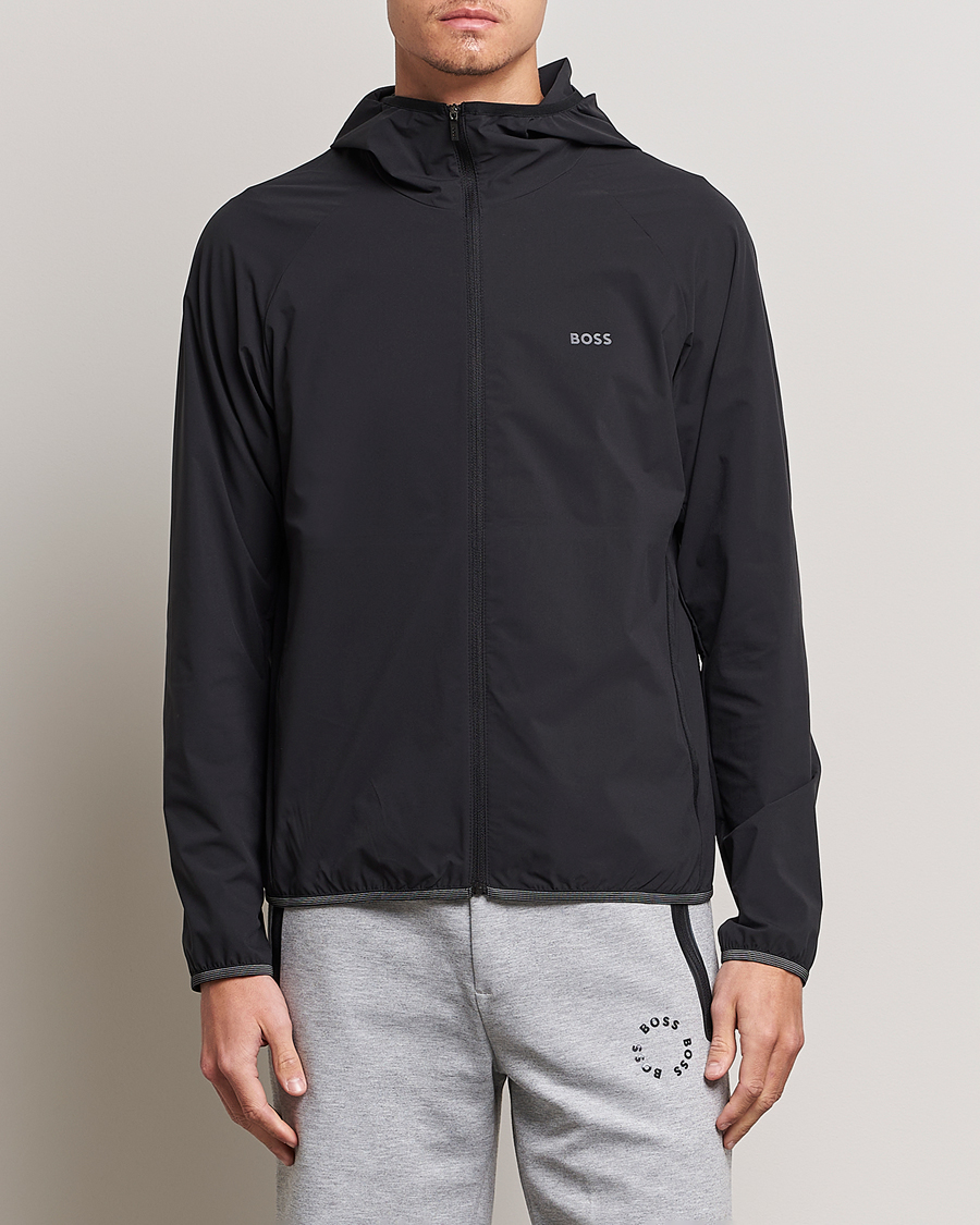 Herren | Jacken | BOSS GREEN | Cush Shell Hoodie Jacket Black