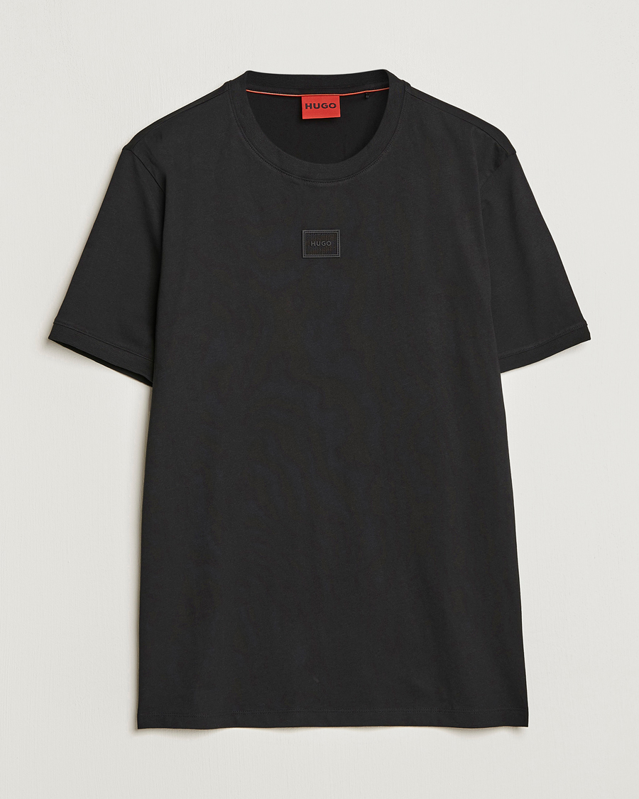Herren | T-Shirts | HUGO | Diragolino Crew Neck T-Shirt Black