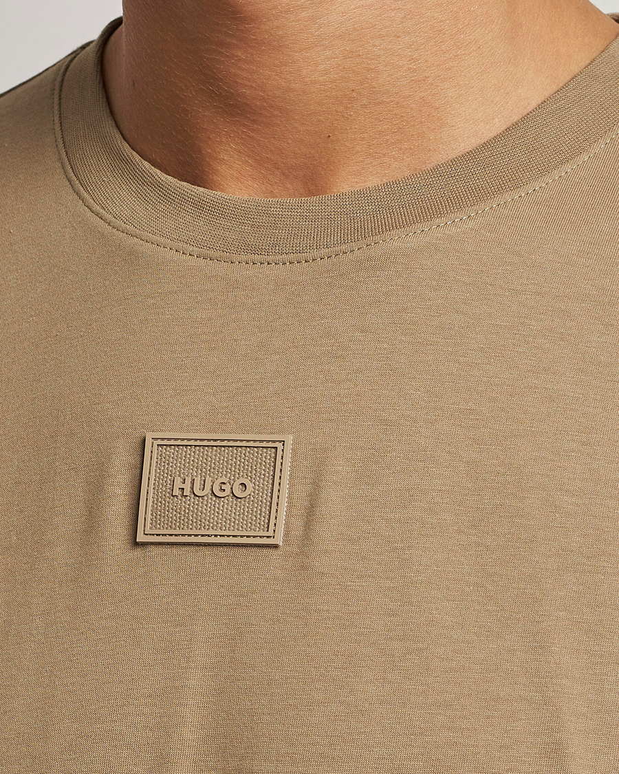 Herren | T-Shirts | HUGO | Diragolino Crew Neck T-Shirt Open Brown