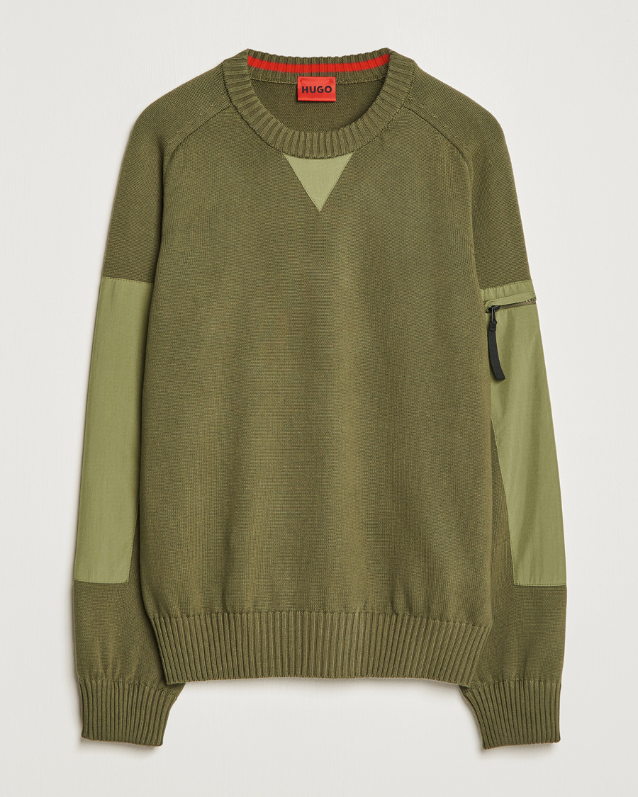 Herren | Pullover | HUGO | Sutil Knitted Sweater Khaki