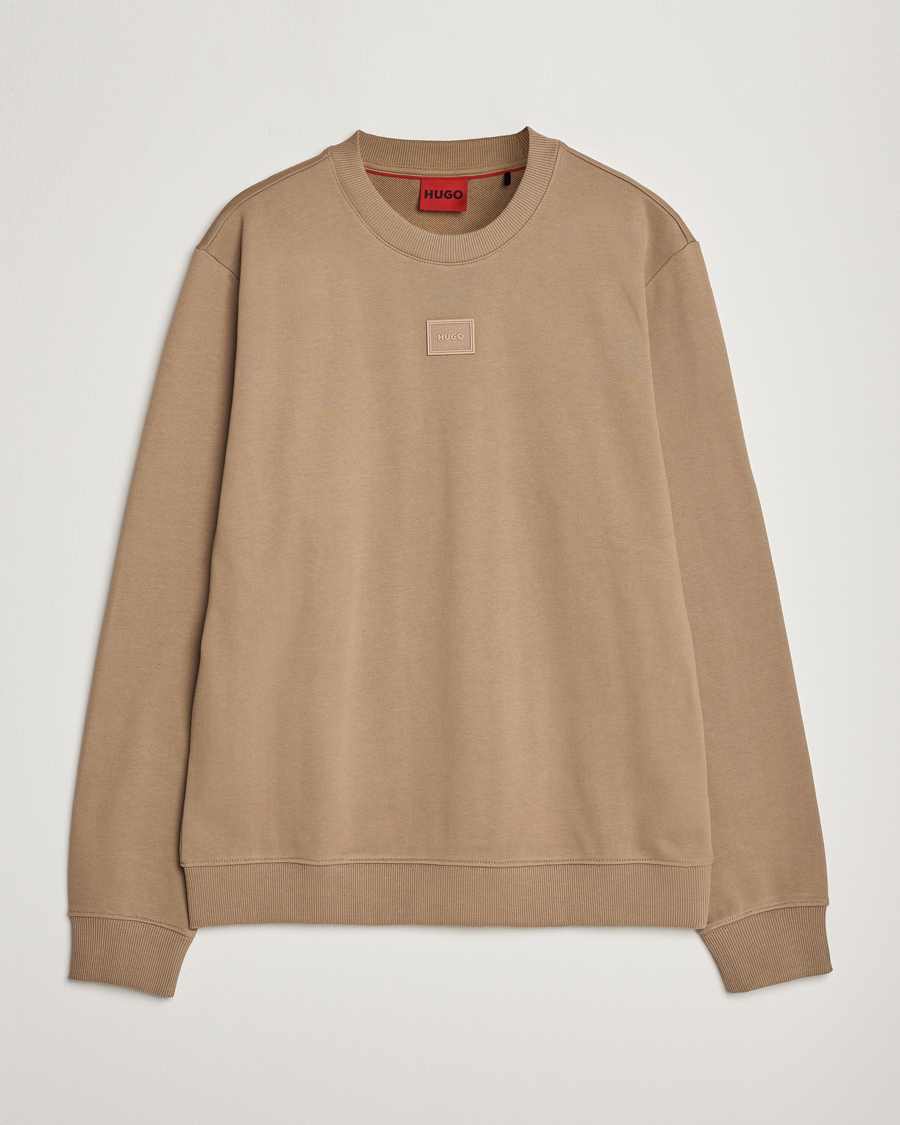 Herren | Pullover | HUGO | Diragol Crew Neck Sweatshirt Open Brown