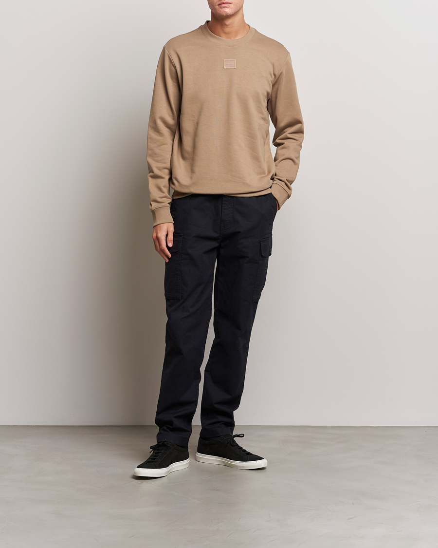 Herren | Pullover | HUGO | Diragol Crew Neck Sweatshirt Open Brown