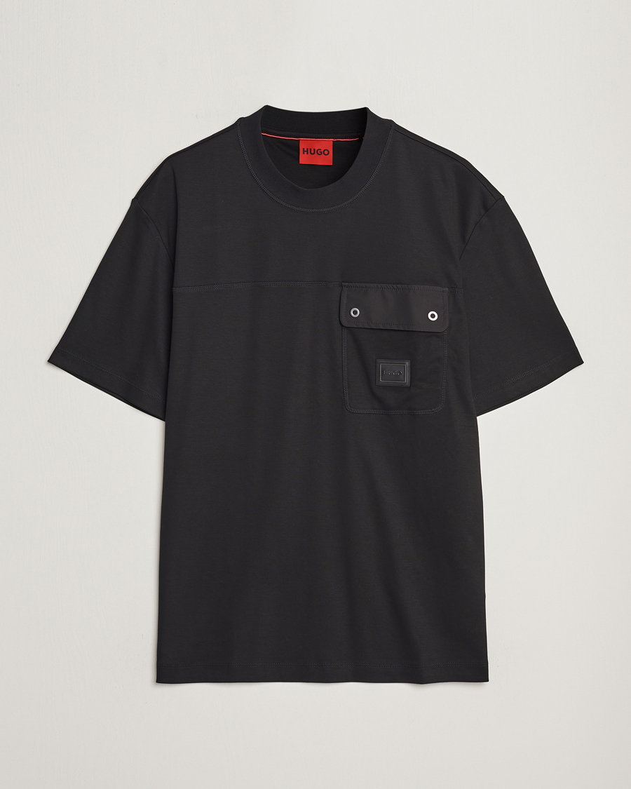 Herren | HUGO | HUGO | Dyans Crew Neck Pocket T-Shirt Black