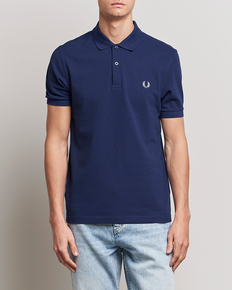 Herren |  | Fred Perry | Plain Polo Shirt French Navy