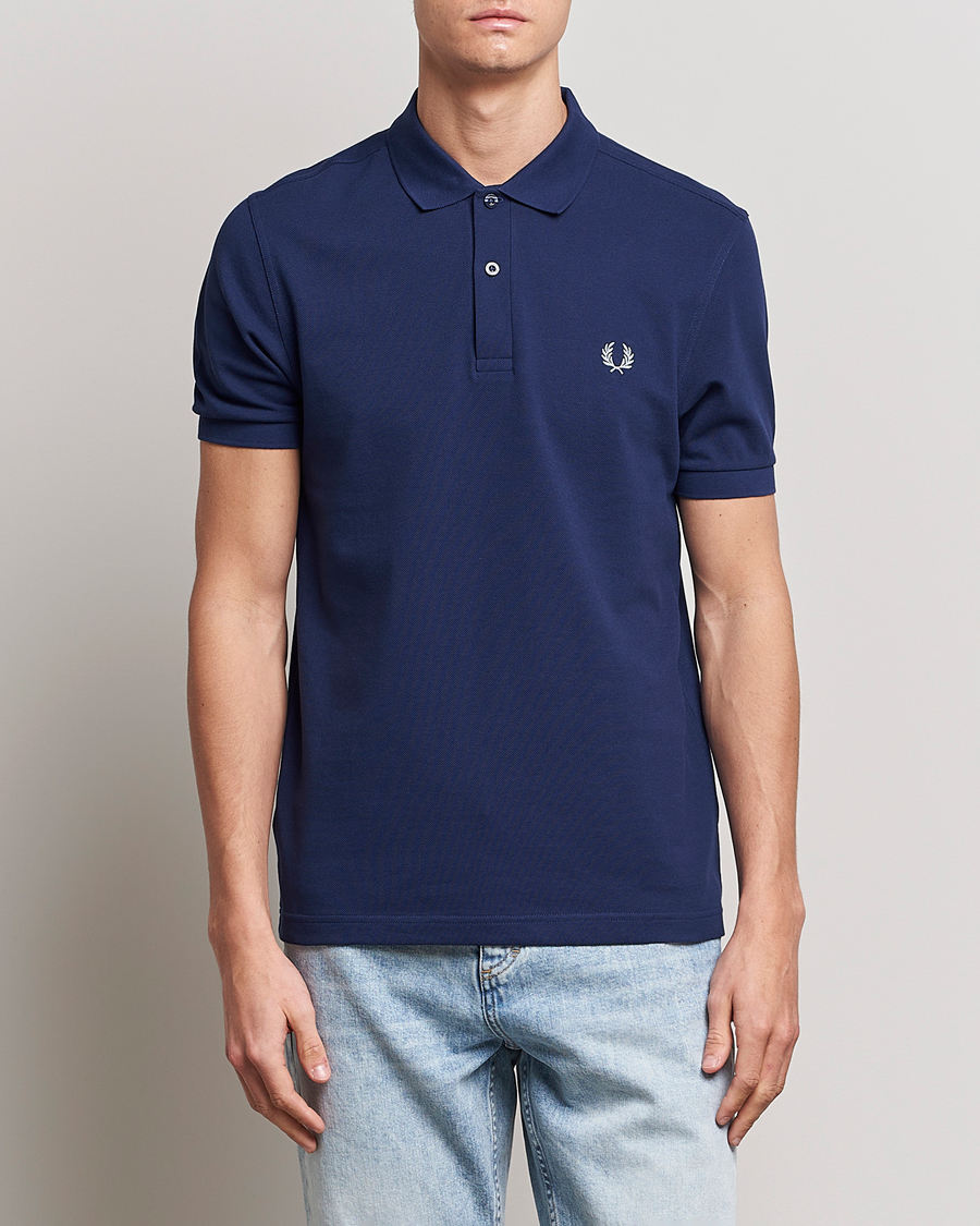 Herren | Poloshirts | Fred Perry | Plain Polo Shirt French Navy