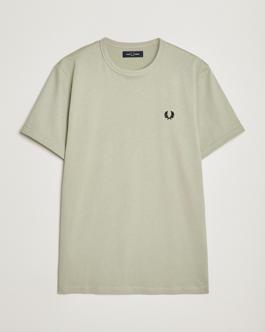 Herren | T-Shirts | Fred Perry | Ringer Cotton T-Shirt Seagrass