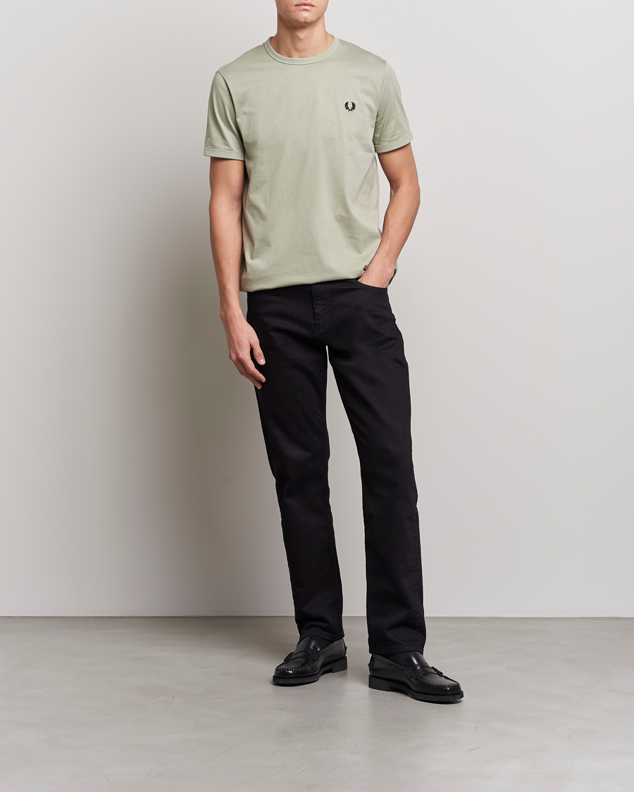 Herren | T-Shirts | Fred Perry | Ringer Cotton T-Shirt Seagrass