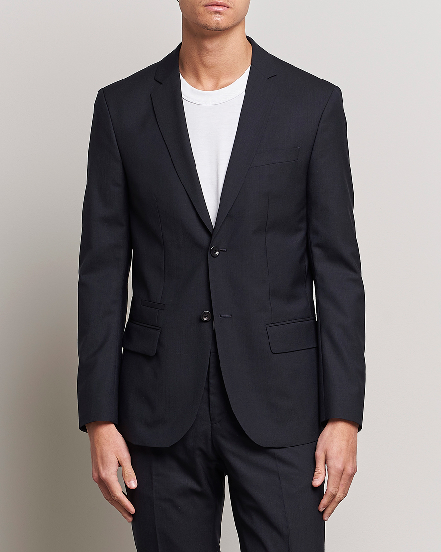 Herren | Kombi-Sakko | Filippa K | Rick Cool Wool Suit Jacket Dark Navy