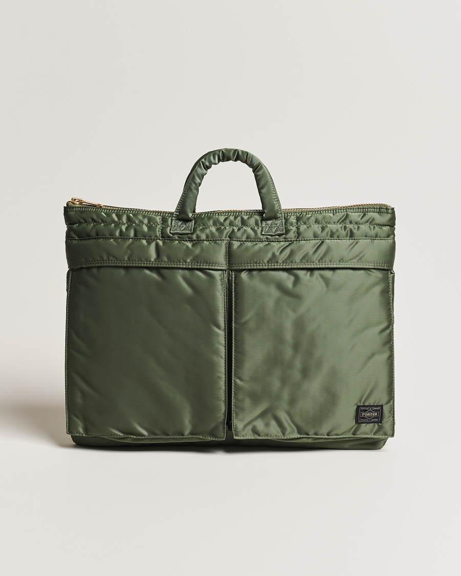 Porter Yoshida Co. Tanker Short Helmet Bag Sage Green