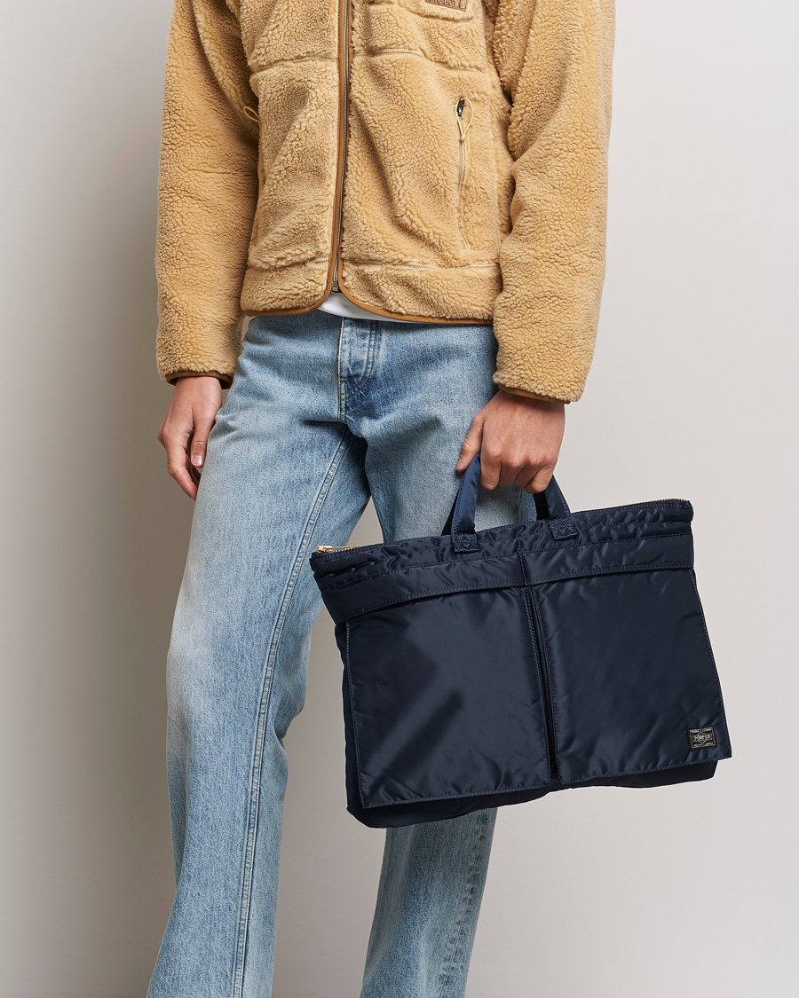 Herren | Japanese Department | Porter-Yoshida & Co. | Tanker Short Helmet Bag Iron Blue