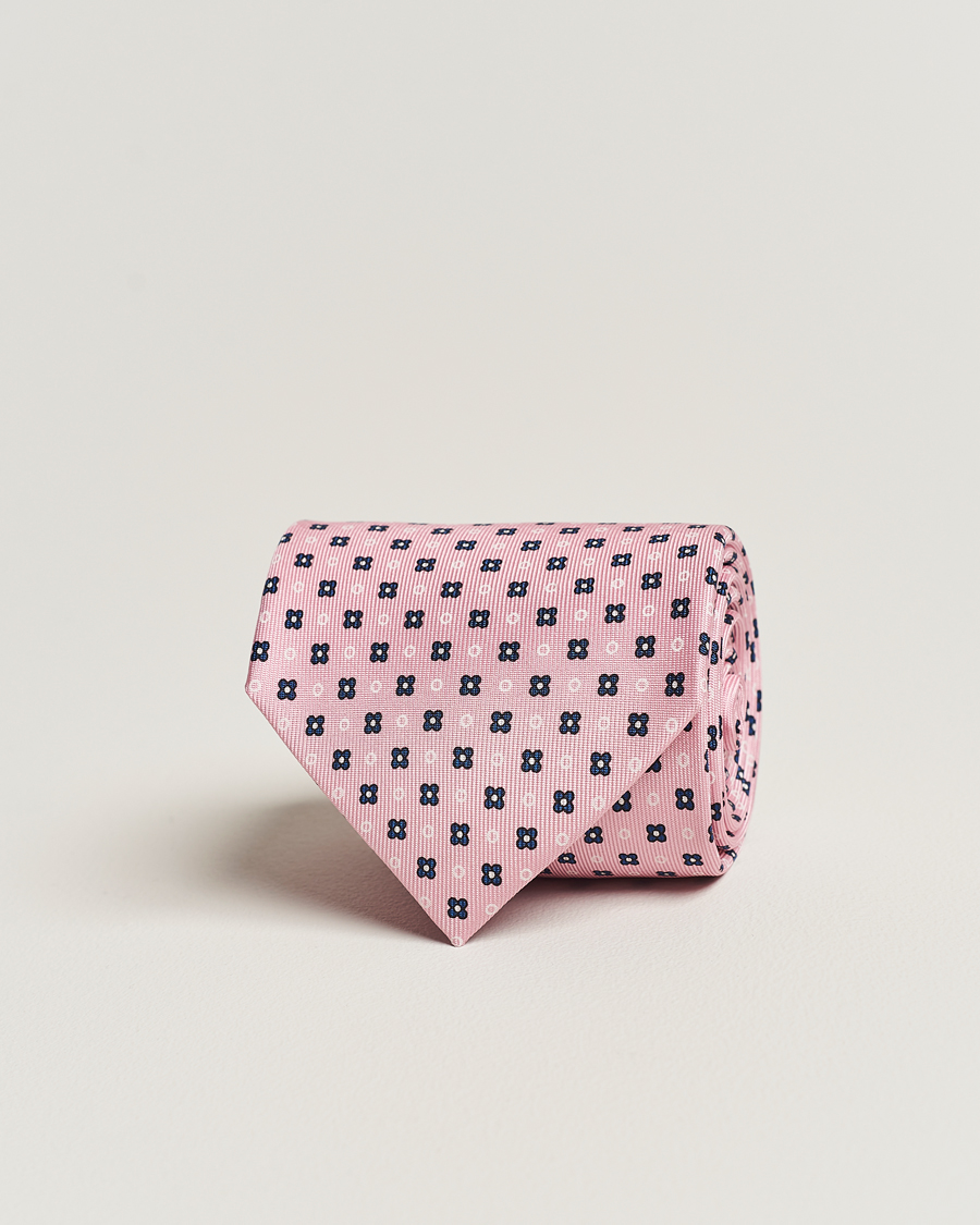 Herren | Krawatten | E. Marinella | 3-Fold Printed Silk Tie Pink