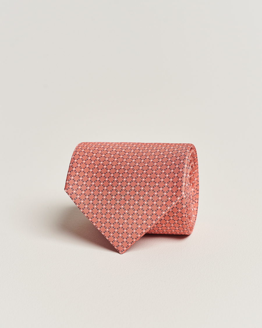 Herren | Krawatten | E. Marinella | 3-Fold Printed Silk Tie Orange