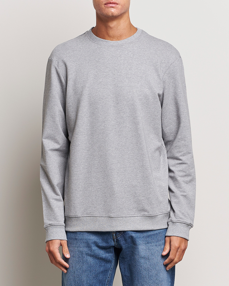 Herren | Graue Sweatshirts | Bread & Boxers | Loungewear Crew Neck Sweatshirt Grey Melange