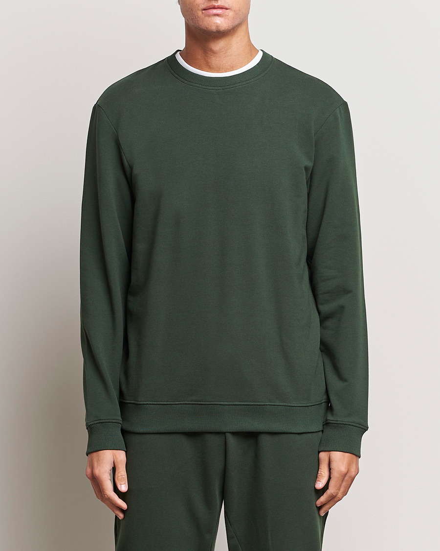 Herren |  | Bread & Boxers | Loungewear Crew Neck Sweatshirt Forest Green