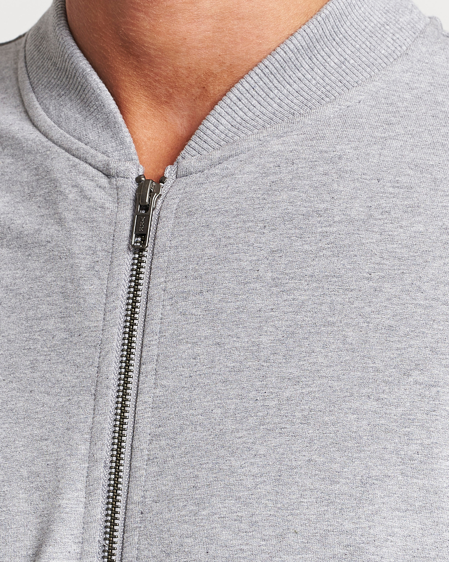 Herren | Pullover | Bread & Boxers | Loungewear Full Zip Sweater Grey Melange