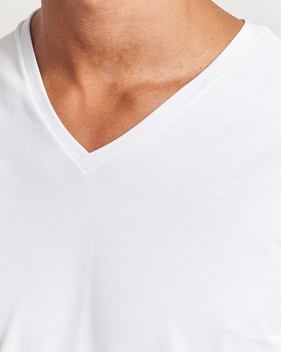 Herren | T-Shirts | Bread & Boxers | 2-Pack V-Neck T-Shirt White
