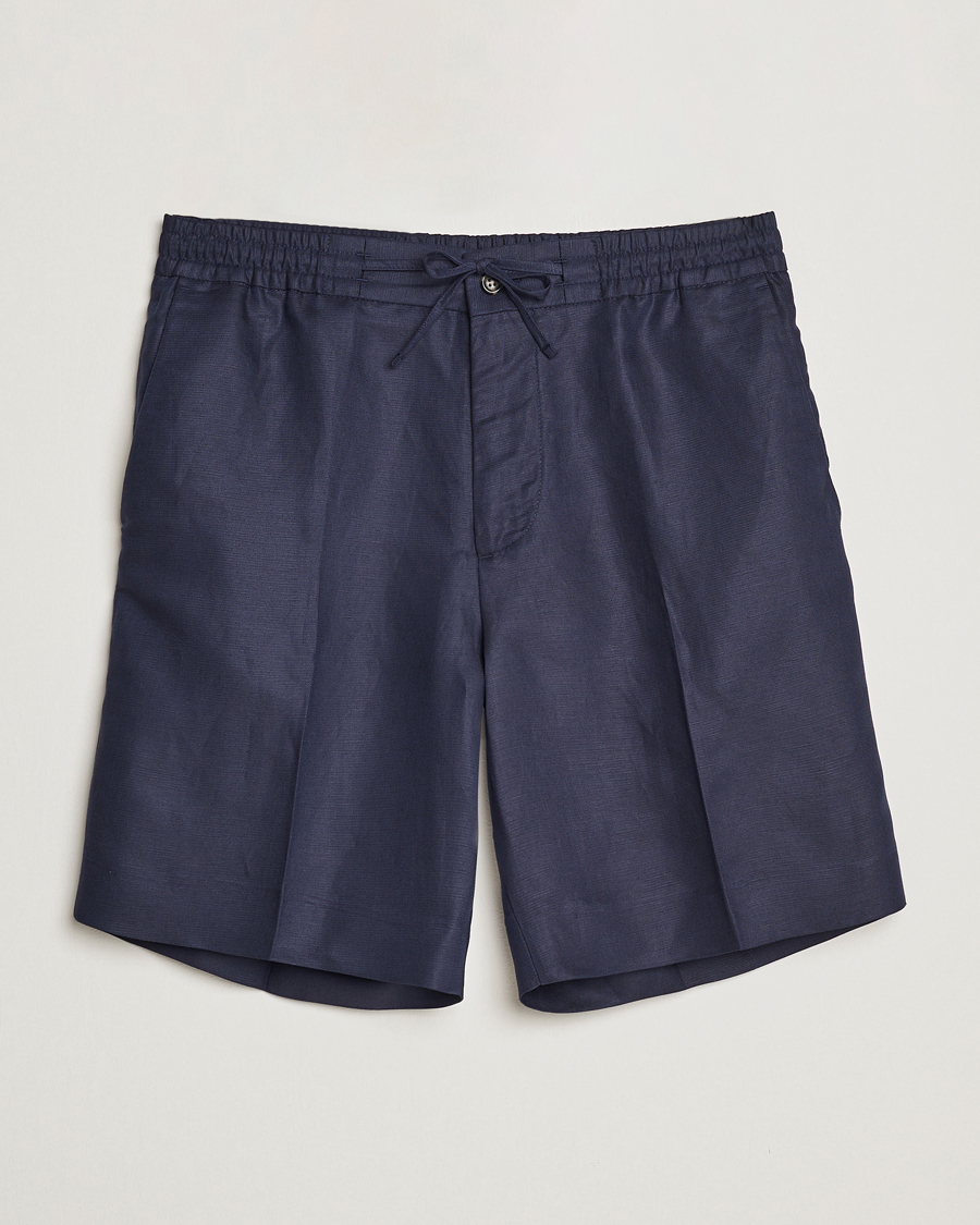 Herren | Shorts | J.Lindeberg | Baron Tencel/Linen Shorts Navy