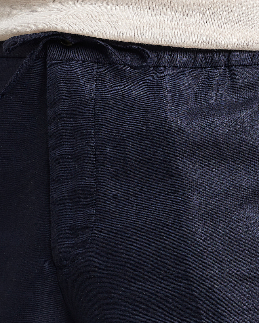 Herren | Shorts | J.Lindeberg | Baron Tencel/Linen Shorts Navy