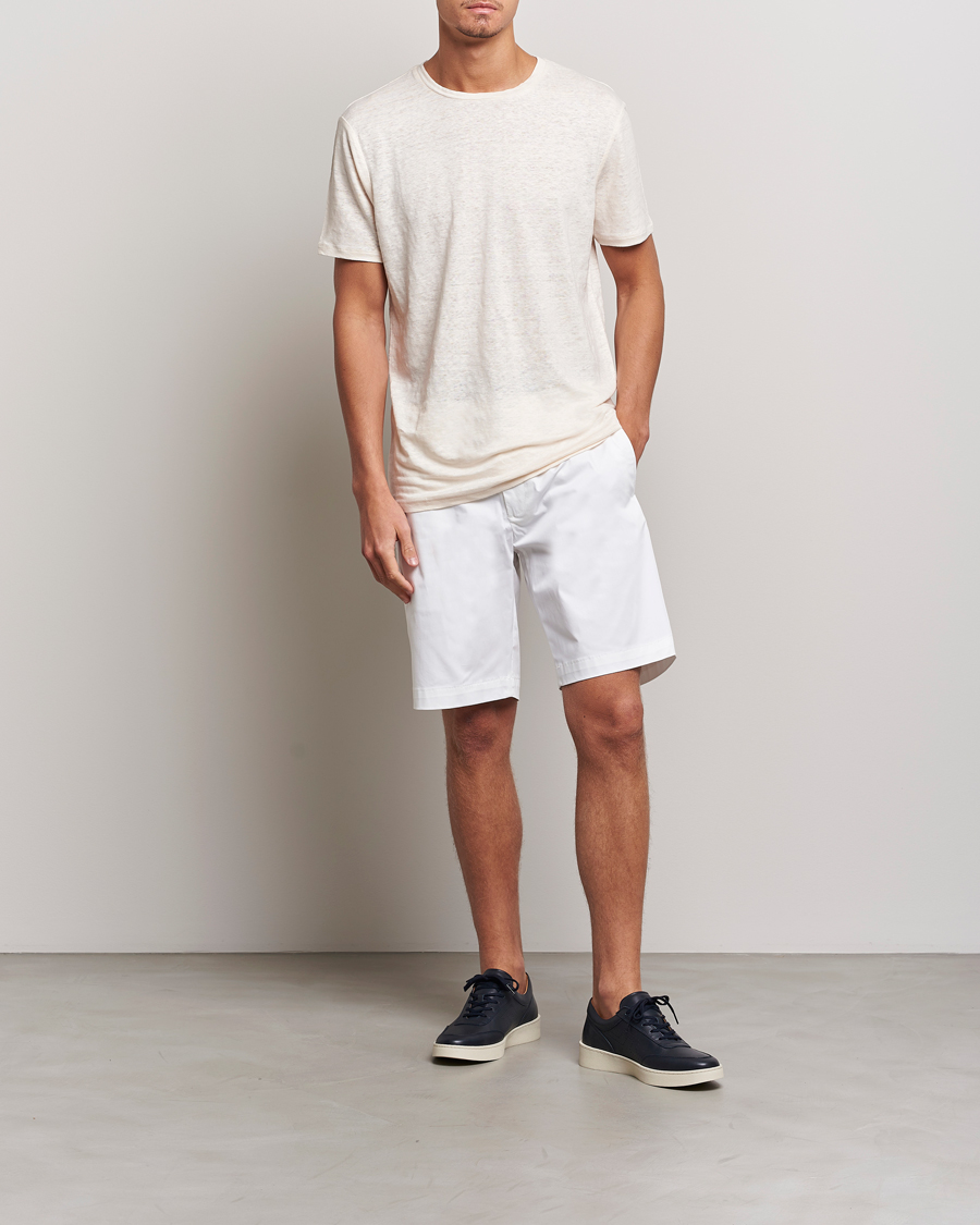 Herren | Shorts | J.Lindeberg | Nathan Super Satin Shorts White
