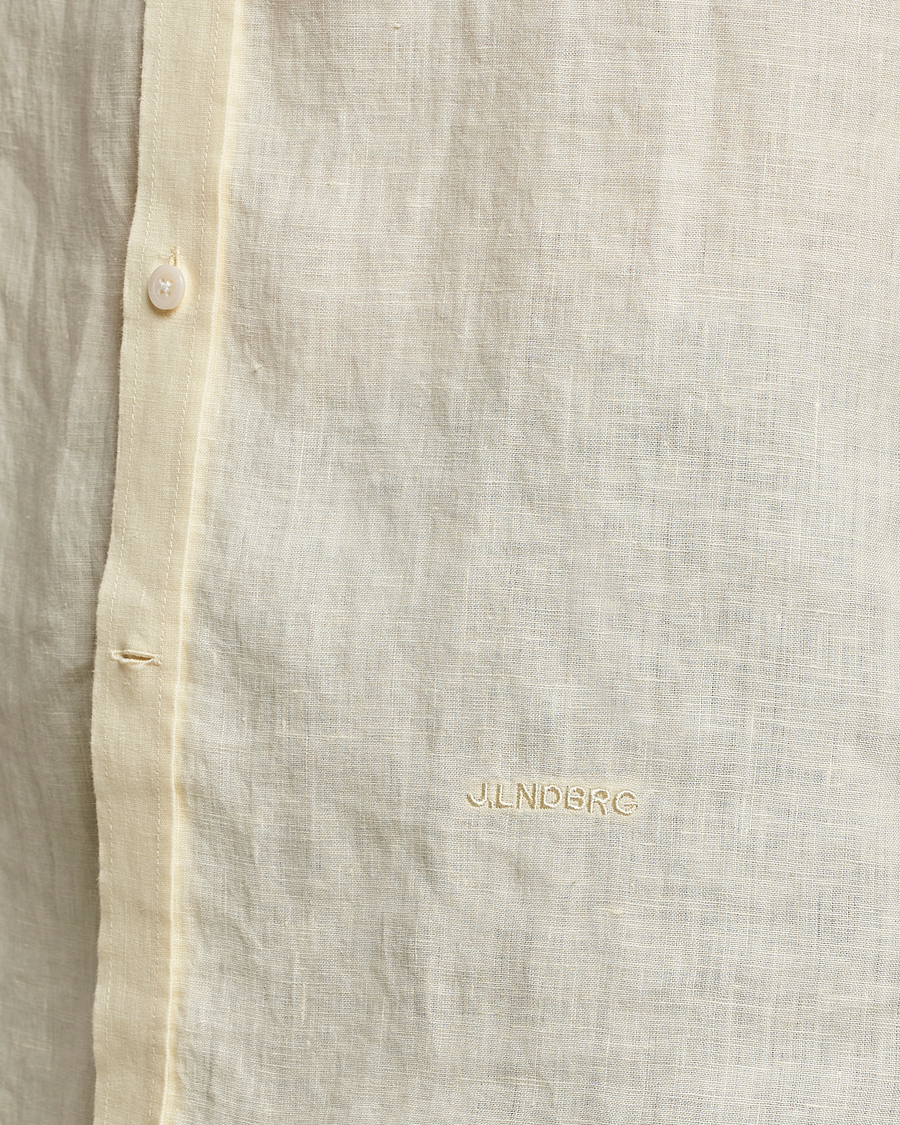 Herren | Hemden | J.Lindeberg | Clean Linen Slim Shirt Pear Sorbet