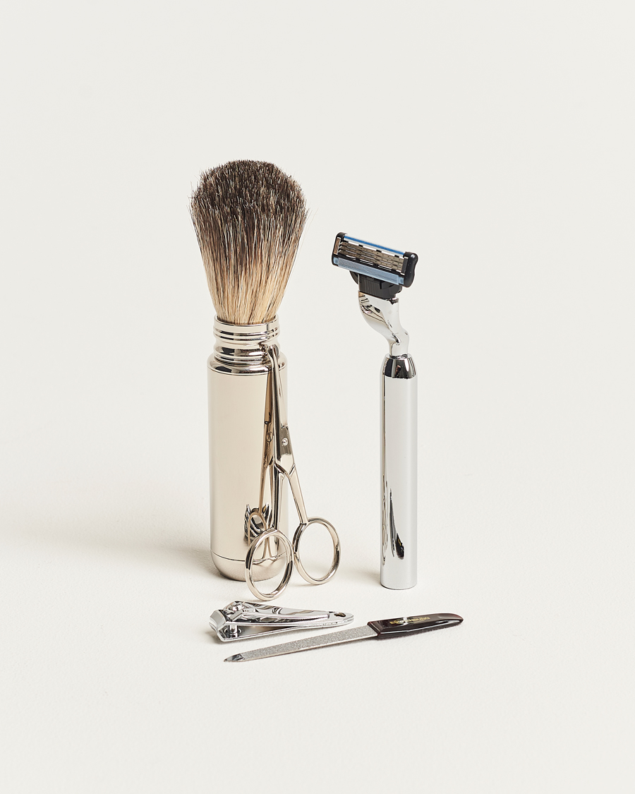 Herren | F. Hammann | F. Hammann | Shaving and Manicure Set Dark Brown