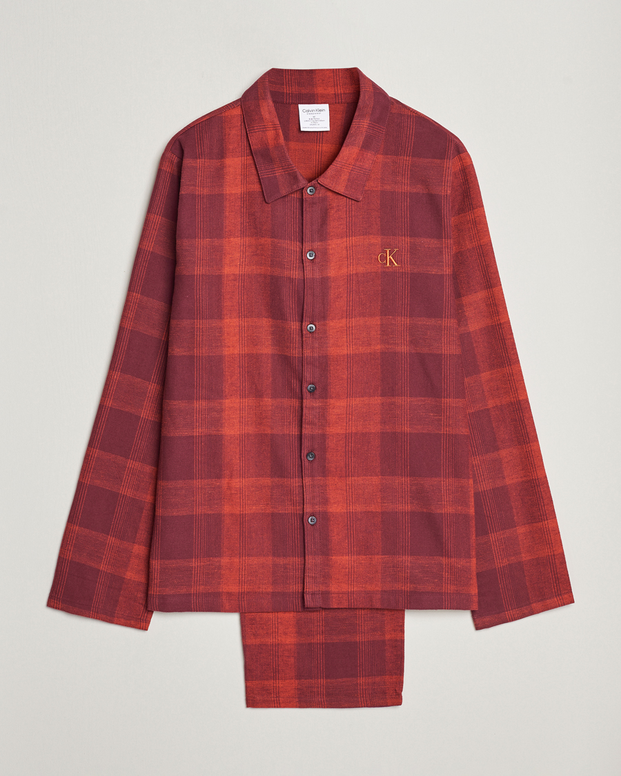 Herren |  | Calvin Klein | Cotton Checked Pyjama Set Red