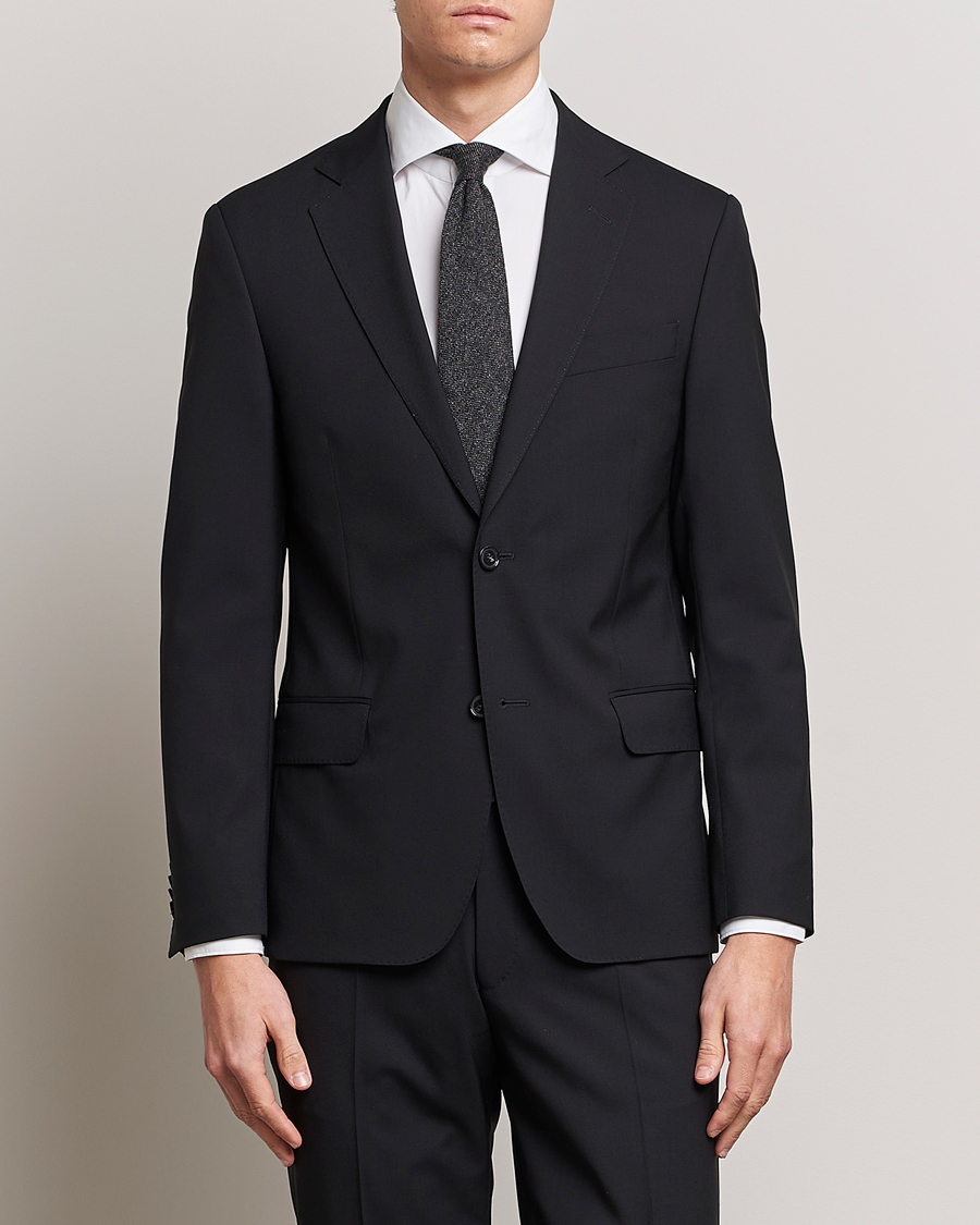 Herren | Business & Beyond | Oscar Jacobson | Edmund Wool Blazer Black