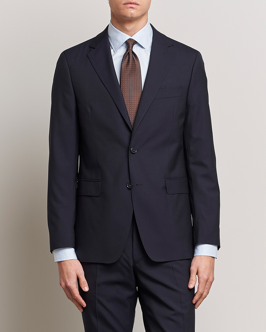 Herr | Kostymkavajer | Oscar Jacobson | Falk Wool Blazer Navy